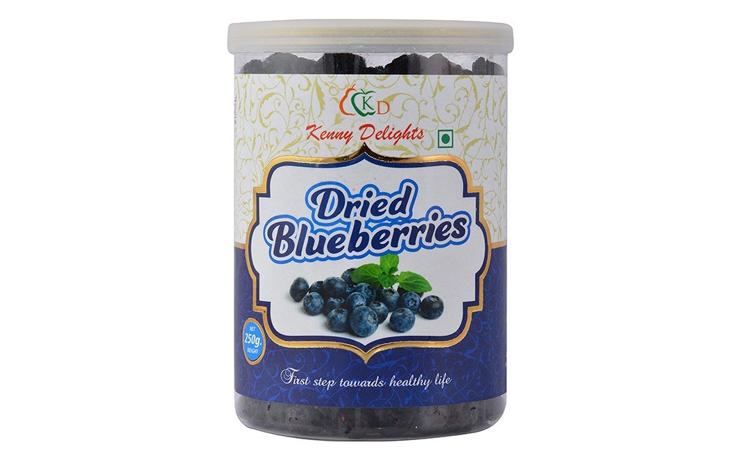Kenny Delights Dried Blueberries    Jar  250 grams